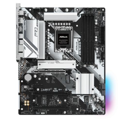 Asrock B760 PRO RS/D4, Intel B760, 1700, ATX, 4 DDR4, HDMI, DP, 2.5G LAN, PCIe4, 3x M.2, RGB Asrock B760 PRO RS/D4, Intel B760, 1700, ATX, 4 DDR4, HDMI, DP, 2.5G LAN, PCIe4, 3x M.2, RGB